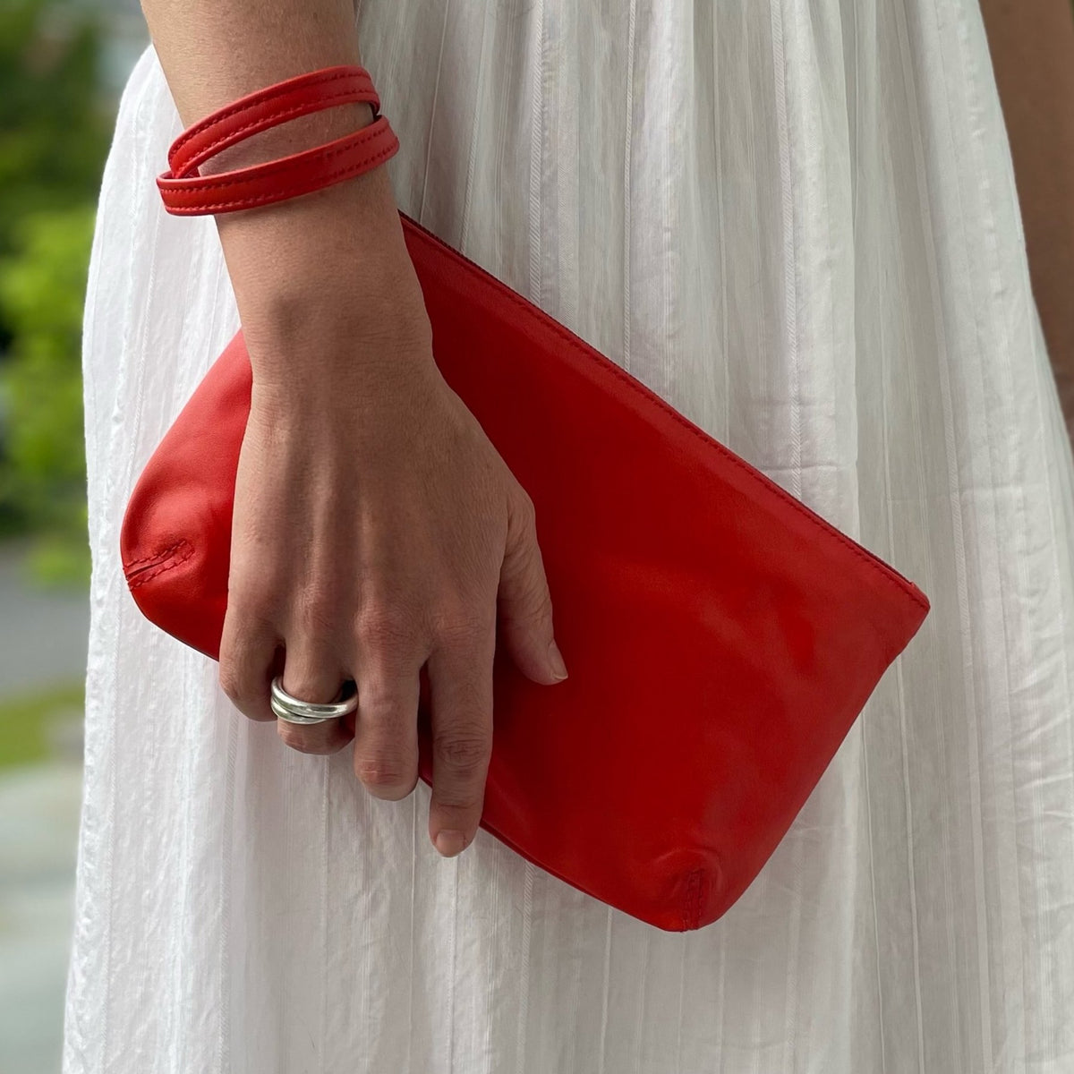 Leather pouch and clutch from India Alwa Design