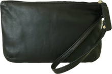 Load image into Gallery viewer, Black leather pouch