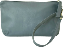 Load image into Gallery viewer, Ocean blue leather pouch