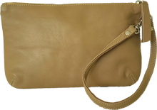 Load image into Gallery viewer, Camel leather pouch