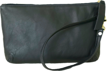 Load image into Gallery viewer, Navy leather pouch