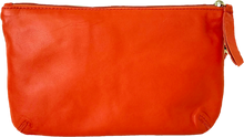 Load image into Gallery viewer, Orange leather pouch