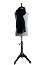 Load image into Gallery viewer, Large black scarf