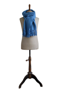 Large blue scarf