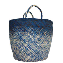 Load image into Gallery viewer, Large Blue and Natural Basket