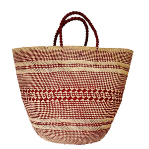 Large Red/Natural Basket